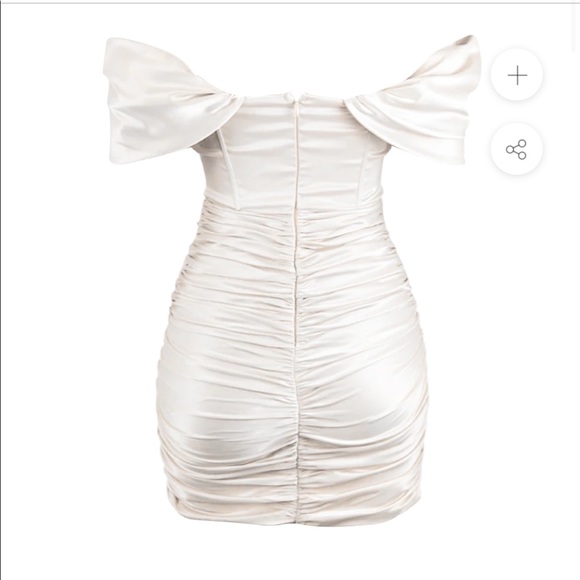 White satin corset dress - Picture 6 of 6